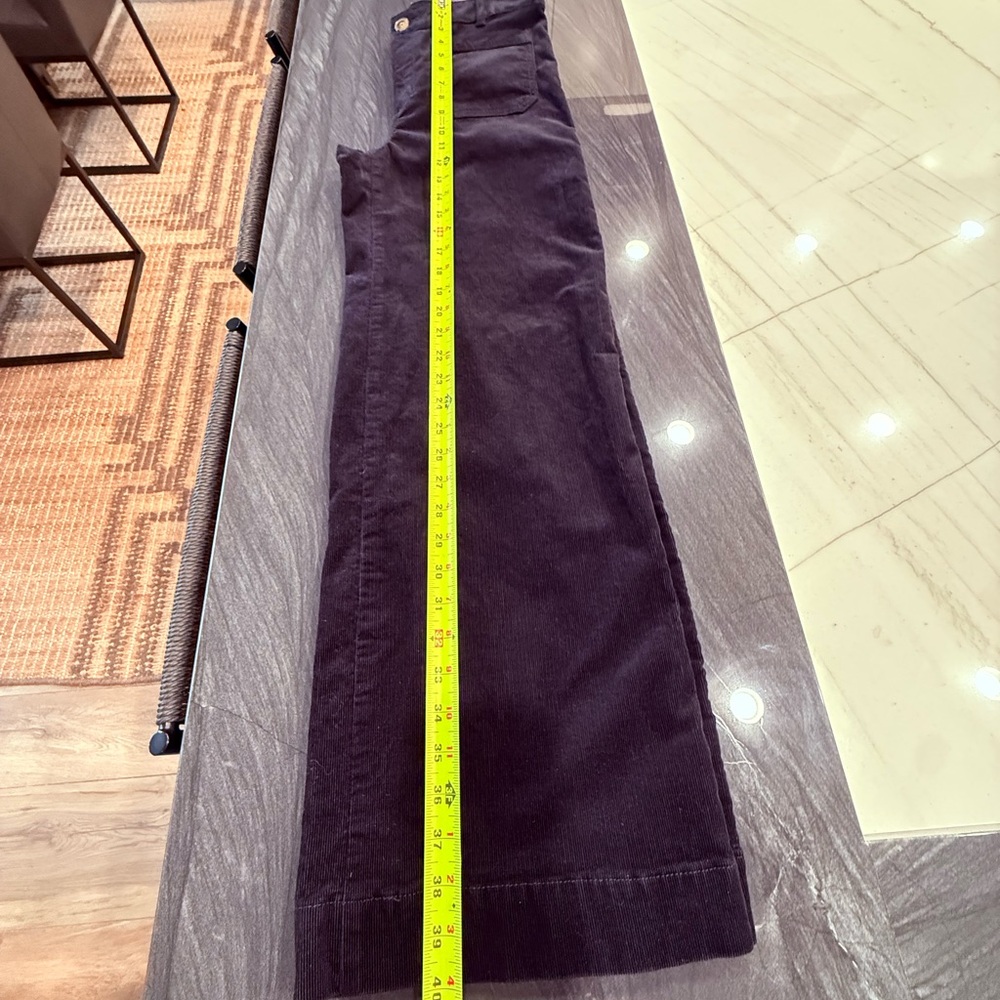 LOFT Black Wide Leg Corduroy Trousers - Picture 6 of 9